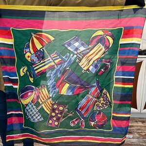 Vintage Talbots beach umbrella scarf